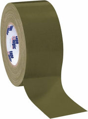 Tape Logic - 3" x 60 Yds Olive Green Duct Tape - 10 mil, Rubber Adhesive - Caliber Tooling