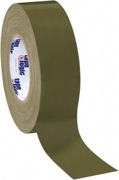 Tape Logic - 2" x 60 Yds Olive Green Duct Tape - 10 mil, Rubber Adhesive - Caliber Tooling