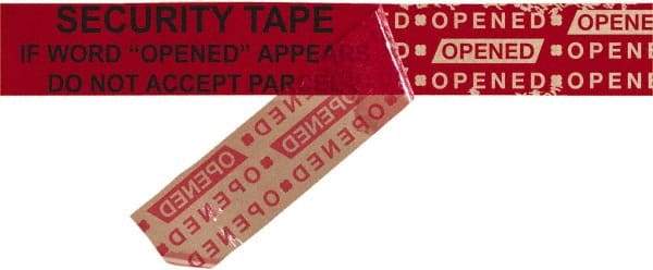 Tape Logic - 9" Long, Red Security Tape - For Multi-Use - Caliber Tooling