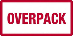 Tape Logic - 6" Long, Red/White Paper D.O.T. Labels - For Multi-Use - Caliber Tooling