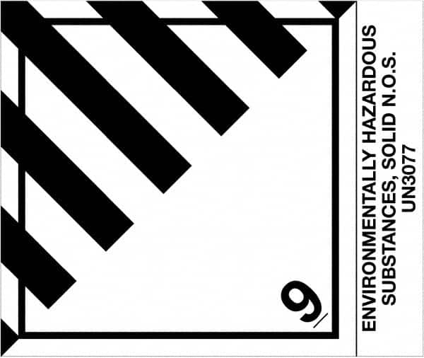 Tape Logic - 4-3/4" Long, Black/White Paper D.O.T. Labels - For Multi-Use - Caliber Tooling