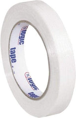 Tape Logic - 3/4" x 60 Yd Clear Hot Melt Adhesive Strapping Tape - Polypropylene Film Backing, 4.3 mil Thick, 156 Lb Tensile Strength - Caliber Tooling