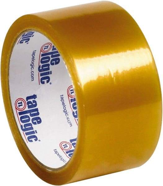 Tape Logic - 2" x 110 Yd Clear Rubber Adhesive Packaging Tape - PVC Film Backing, 2.1 mil Thick, 25 Lb Tensile Strength - Caliber Tooling