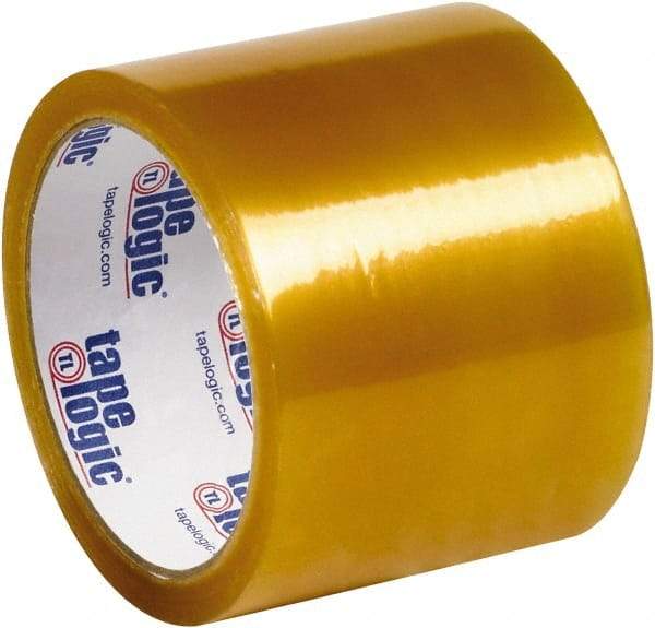 Tape Logic - 3" x 110 Yd Clear Rubber Adhesive Packaging Tape - Polypropylene Film Backing, 1.7 mil Thick - Caliber Tooling