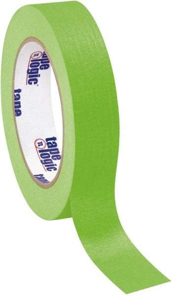 Tape Logic - 1" Wide x 60 Yd Long Green Crepe Paper Masking Tape - 4.9 mil Thick - Caliber Tooling