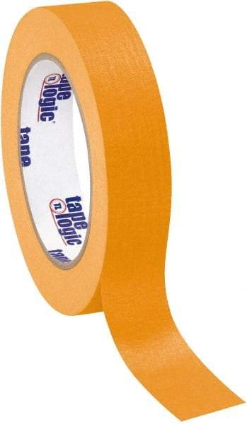 Tape Logic - 1" Wide x 60 Yd Long Orange Crepe Paper Masking Tape - 4.9 mil Thick - Caliber Tooling