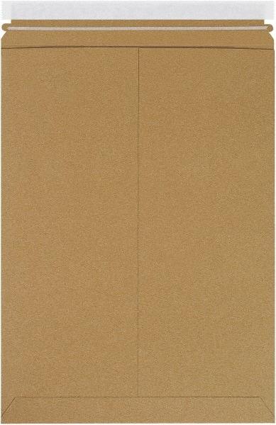 Made in USA - 18" Long x 13" Wide Peel-Off Self-Seal Flat Mailer - Kraft - Caliber Tooling