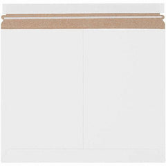 Made in USA - 11-7/8" Long x 14-7/8" Wide Peel-Off Self-Seal Flat Mailer - White - Caliber Tooling