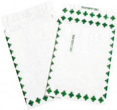 Dupont - 16" Long x 12" Wide Peel-Off Self-Seal Tyvek Expansion Envelope - White/Green - Caliber Tooling