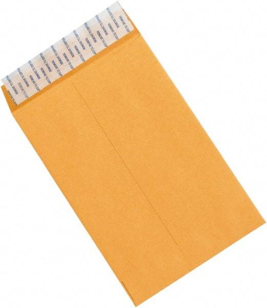 Made in USA - 9" Long x 6" Wide Peel-Off Self-Seal Natural Kraft Envelope - Kraft - Caliber Tooling