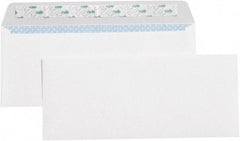 Made in USA - 9-1/2" Long x 4-1/8" Wide Peel-Off Self-Seal Plain White Envelope - White - Caliber Tooling