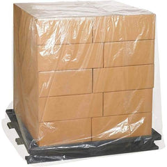 Made in USA - 42" Long x 48" Wide x 48" High Pallet Cover - Clear, Case - Caliber Tooling