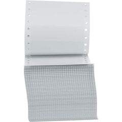 UNIVERSAL - 5" Long, White Paper Shipping Label - For Dot Matrix Printers - Caliber Tooling