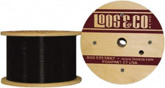 Loos & Co. - 1/16" x 3/64" Diam, Steel Wire Rope - 270 Lb Breaking Strength, 7 x 7, Nylon Coating - Caliber Tooling