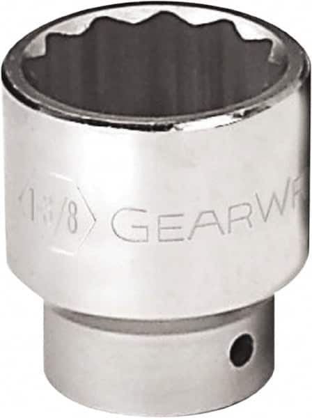 GearWrench - 15/16", 3/4" Drive, Standard Hand Socket - 12 Points, 2" OAL, Alloy Steel, Chrome Finish - Caliber Tooling