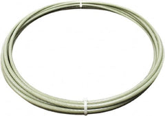 Loos & Co. - 50' Long, 3/8" x 3/8" Diam, Galvanized Steel Wire Rope - 14,400 Lb Breaking Strength, 7 x 19 - Caliber Tooling