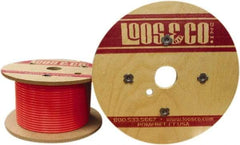 Loos & Co. - 3/16" x 1/8" Diam, Galvanized Steel Wire Rope - 1,700 Lb Breaking Strength, 7 x 7, Vinyl Coating - Caliber Tooling