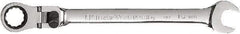 GearWrench - 17mm 12 Point Flexhead Combination Wrench - 10" OAL, Steel, Full Polish Finish - Caliber Tooling