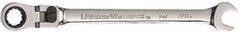 GearWrench - 7/16" 12 Point Flexhead Combination Wrench - 7-1/4" OAL, Steel, Full Polish Finish - Caliber Tooling