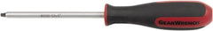 GearWrench - #0 Square Point, 4" Blade Length Square Recess Screwdriver - 8-3/32" OAL - Caliber Tooling