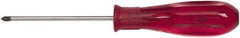 GearWrench - #2, 10.41" OAL, Standard Phillips Screwdriver - 6" Blade Length, Round Shank, Acetate Handle - Caliber Tooling