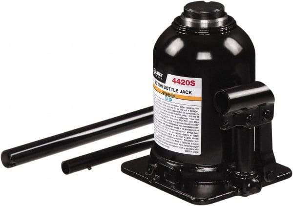 Sunex Tools - 20 Ton Capacity Bottle Jack - 7-1/2" to 13.8" High, 6.42" Long x 5.63" Wide Base - Caliber Tooling