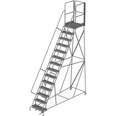 TRI-ARC - Rolling & Wall Mounted Ladders & Platforms Type: Rolling Warehouse Ladder Style: Rolling Platform Ladder - Caliber Tooling