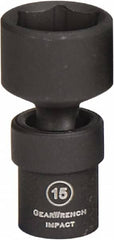 GearWrench - 1/4" Drive 6mm Standard Universal Impact Socket - 6 Points - Caliber Tooling