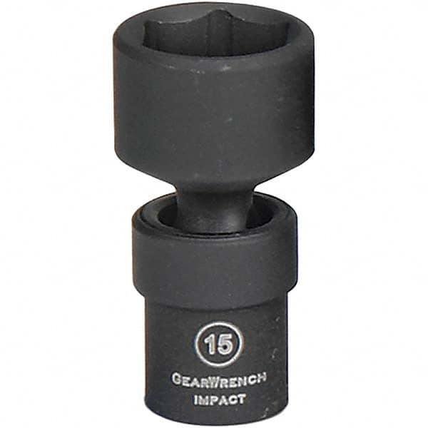 GearWrench - 1/4" Drive 5mm Standard Universal Impact Socket - 6 Points - Caliber Tooling