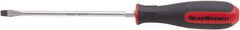 GearWrench - 3/8" Blade Width, 13.14" OAL Slotted Screwdriver - 8" Blade Length, Round Shank, Acetate with Rubber Grip Handle - Caliber Tooling