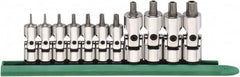 GearWrench - 11 Piece 1/4 & 3/8" Drive Torx Bit Socket Set - T8 to T55 Torx - Caliber Tooling