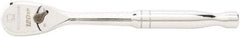 GearWrench - 1/2" Drive Pear Head Ratchet - Full Polish Chrome Finish, 11" OAL, 60 Gear Teeth, Full Polished Handle, Standard Head - Caliber Tooling