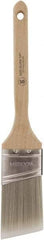 Wooster Brush - 2" Oval/Angle Polyester Angular Brush - 2-11/16" Bristle Length, 6-3/8" Wood Fluted Handle - Caliber Tooling