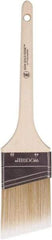 Wooster Brush - 2-1/2" Angled Polyester Angular Brush - 2-11/16" Bristle Length, 6-1/2" Wood Fluted Handle - Caliber Tooling