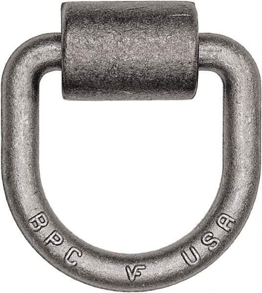 Buyers Products - Steel D-Ring with Integral Bracket - 4-1/2" Long, Gray, For Use with Cargo Control - Caliber Tooling