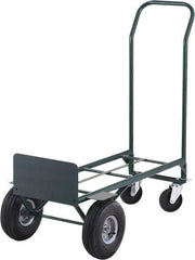 Ability One - 600 Lb Capacity 48" OAH Hand Truck - Steel Handle, Steel, Pneumatic Wheels - Caliber Tooling