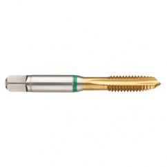 M16x1.5 6H 4-Flute Cobalt Green Ring Spiral Point Plug Tap-TiN - Caliber Tooling