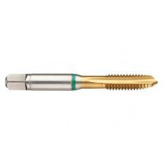 M24x1.5 6H -Flute Cobalt Green Ring Spiral Point Plug Tap-TiN - Caliber Tooling