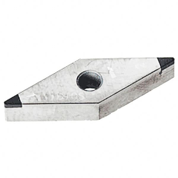 Iscar - VNGA332 M2 Grade IB10S PCBN Turning Insert - Uncoated, 35° Diamond, 3/8" Inscr Circle, 3/16" Thick, 1/32" Corner Radius - Caliber Tooling