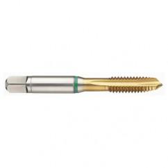 M8 x 1.25 Dia. - 6H - 3 FL - Cobalt Bottoming Green Ring Tap FORM-E-TiN - Caliber Tooling