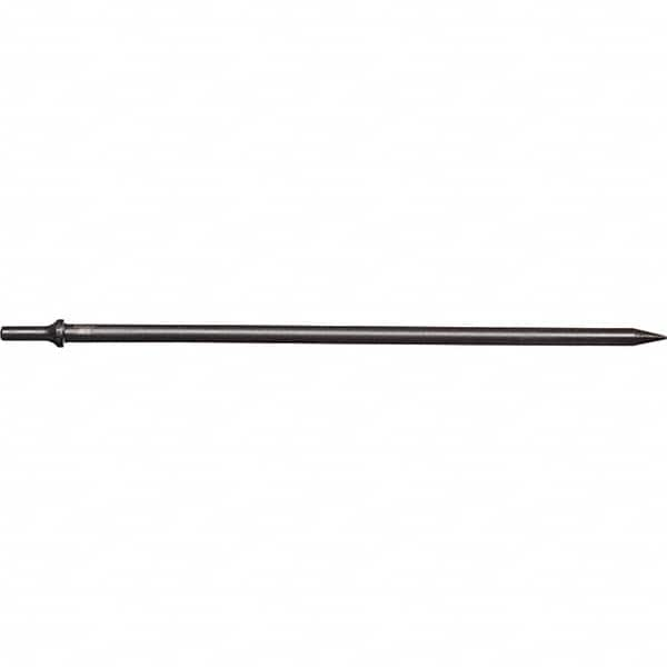 Mayhew - 1/8" Head Width, 18" OAL, Tapered Punch Chisel - Round Drive, Round Shank, Steel - Caliber Tooling