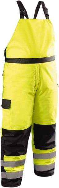 OccuNomix - Size 5XL, Yellow, Snap Front, Cold Weather Bib Overall - Polyester, 7 Pockets, Elastic Waistband - Caliber Tooling