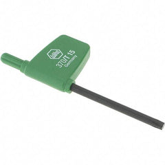 Wiha - T15 Torx Key - Flag-Style, 45mm Length Under Head, 3.1" OAL - Caliber Tooling