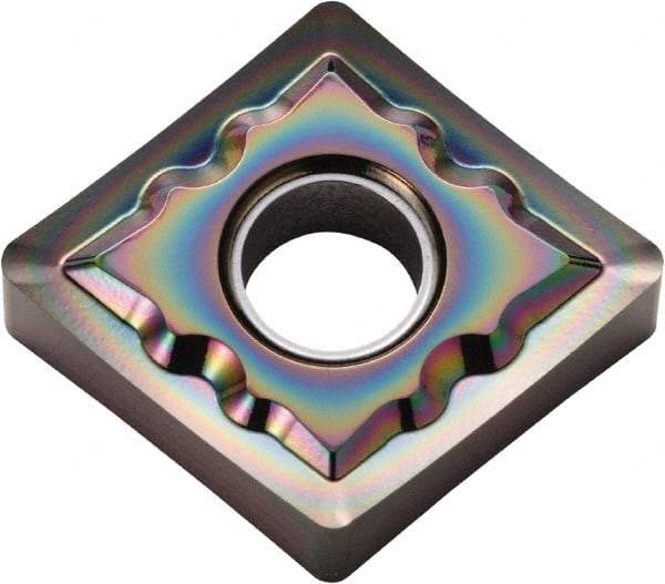 Kyocera - CNGG432 AH Grade PDL025 Carbide Turning Insert - Al2O3 Finish, 80° Diamond, 1/2" Inscr Circle, 3/16" Thick, 1/32" Corner Radius - Caliber Tooling