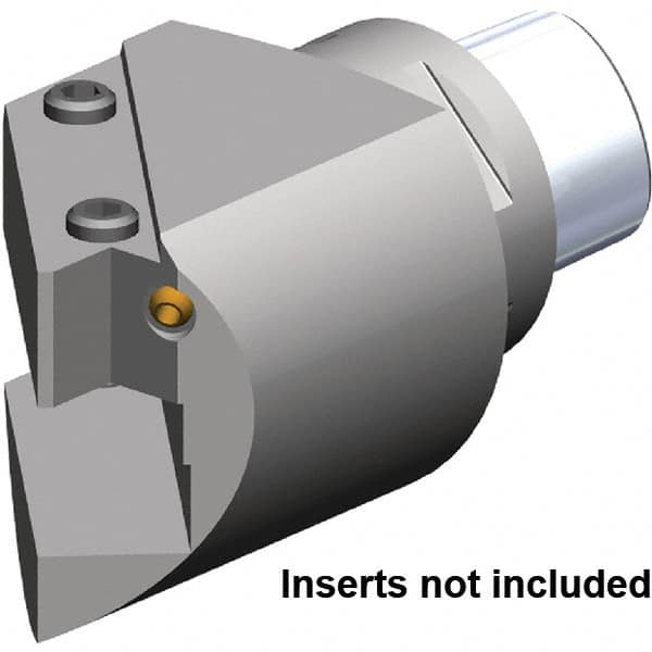 Kennametal - Left Hand Cut, PSC50 Modular Connection, Square Shank Lathe Modular Clamping Unit - 20mm Square Shank Width, Through Coolant, Series TA 45° Mount - Exact Industrial Supply