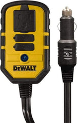 DeWALT - 1 Connection, 13.8 VDC Input, 120 VAC Output, 12 Amp Input Rating, 140 Peak Wattage, Power Inverter - 120 Watt Continuous Output Power - Caliber Tooling