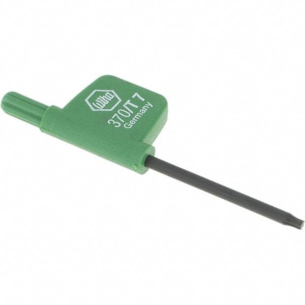 Wiha - T7 Torx Key - Flag-Style, 35mm Length Under Head, 2.6" OAL - Caliber Tooling