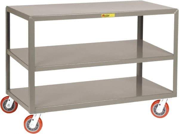 Little Giant - Mobile Table - Fixed Leg, Gray, 48" Long x 24" Deep x 34" High - Caliber Tooling