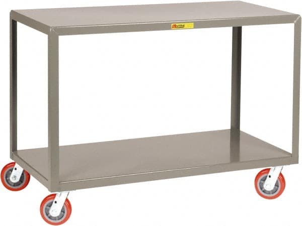 Little Giant - Mobile Table - Fixed Leg, Gray, 36" Long x 24" Deep x 34" High - Caliber Tooling