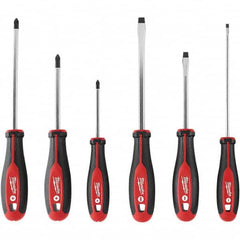 Milwaukee Tool - Screwdriver Sets Screwdriver Types Included: Phillips; Slotted Number of Pieces: 6 - Caliber Tooling